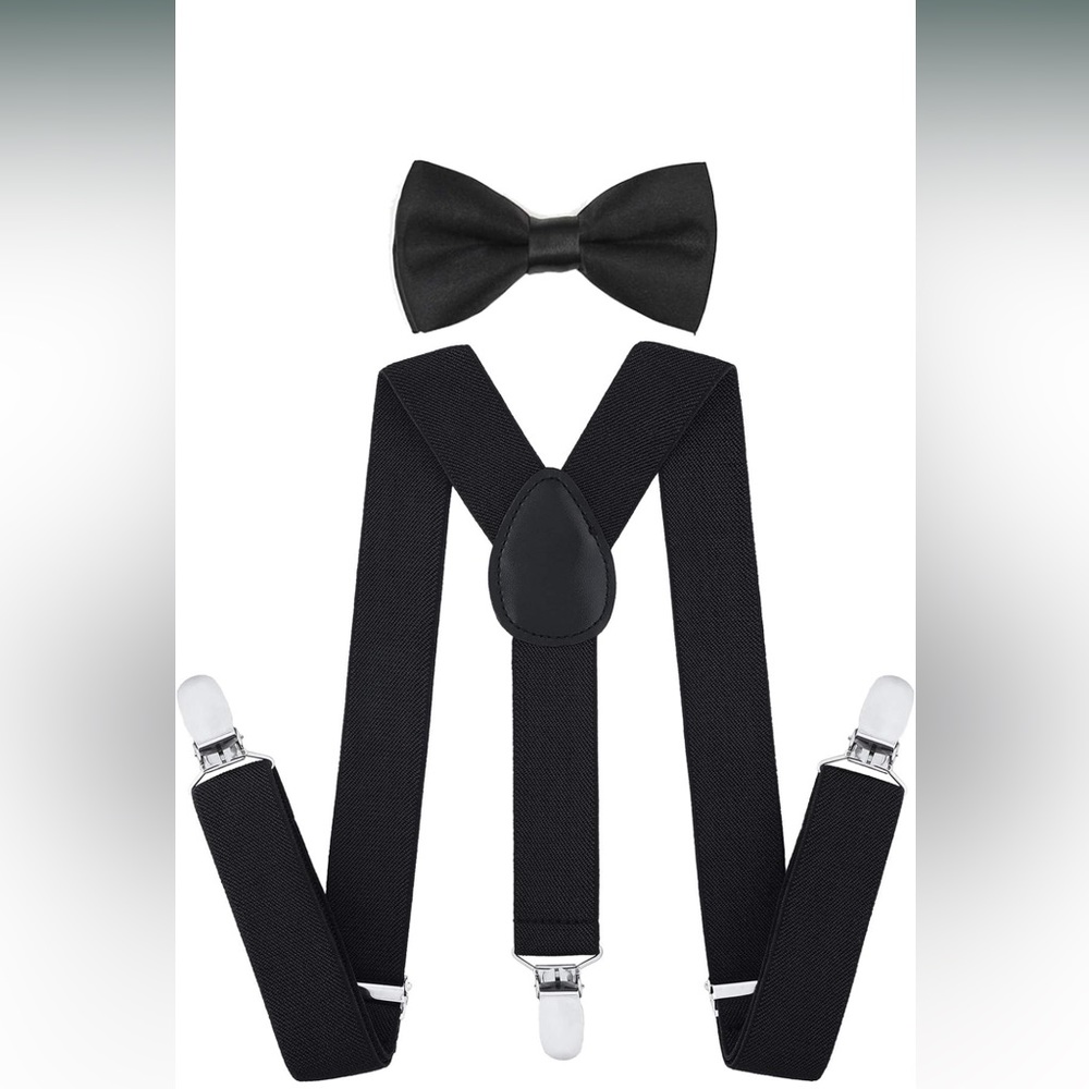 Boys Suspenders and Bow Tie Set